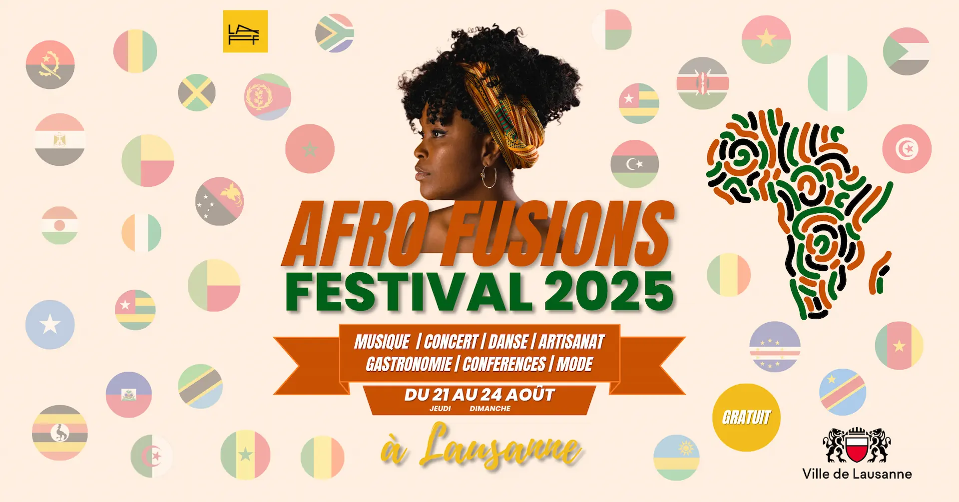 Afro Fusions Festival 2025 | 21 au 24 Août | Lausanne